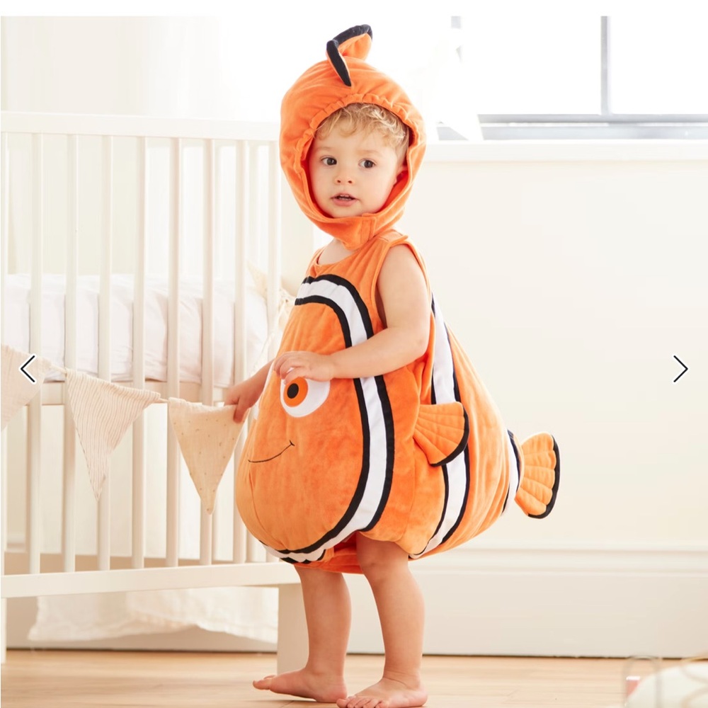 Disney Orange Clownfish Kids Costume